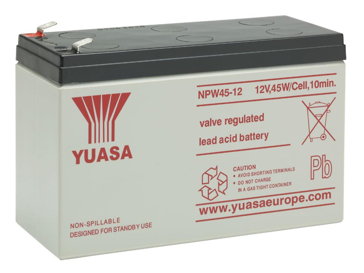 Yuasa NPW45-12 12V 45W 1,6V/10Min Akku Batterie AGM Blei Hochstrom wartungsfrei